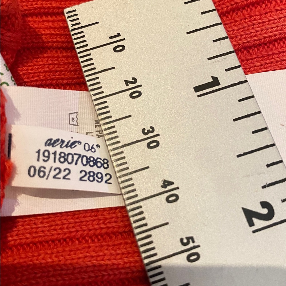 Aerie Terry Toweling Oversized Crew Sweatshirt Orange Mind in the MNTS SMALL ‘22 - Picture 8 of 11